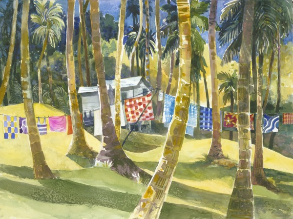 Fiji Island watercolor painting Margy Gates